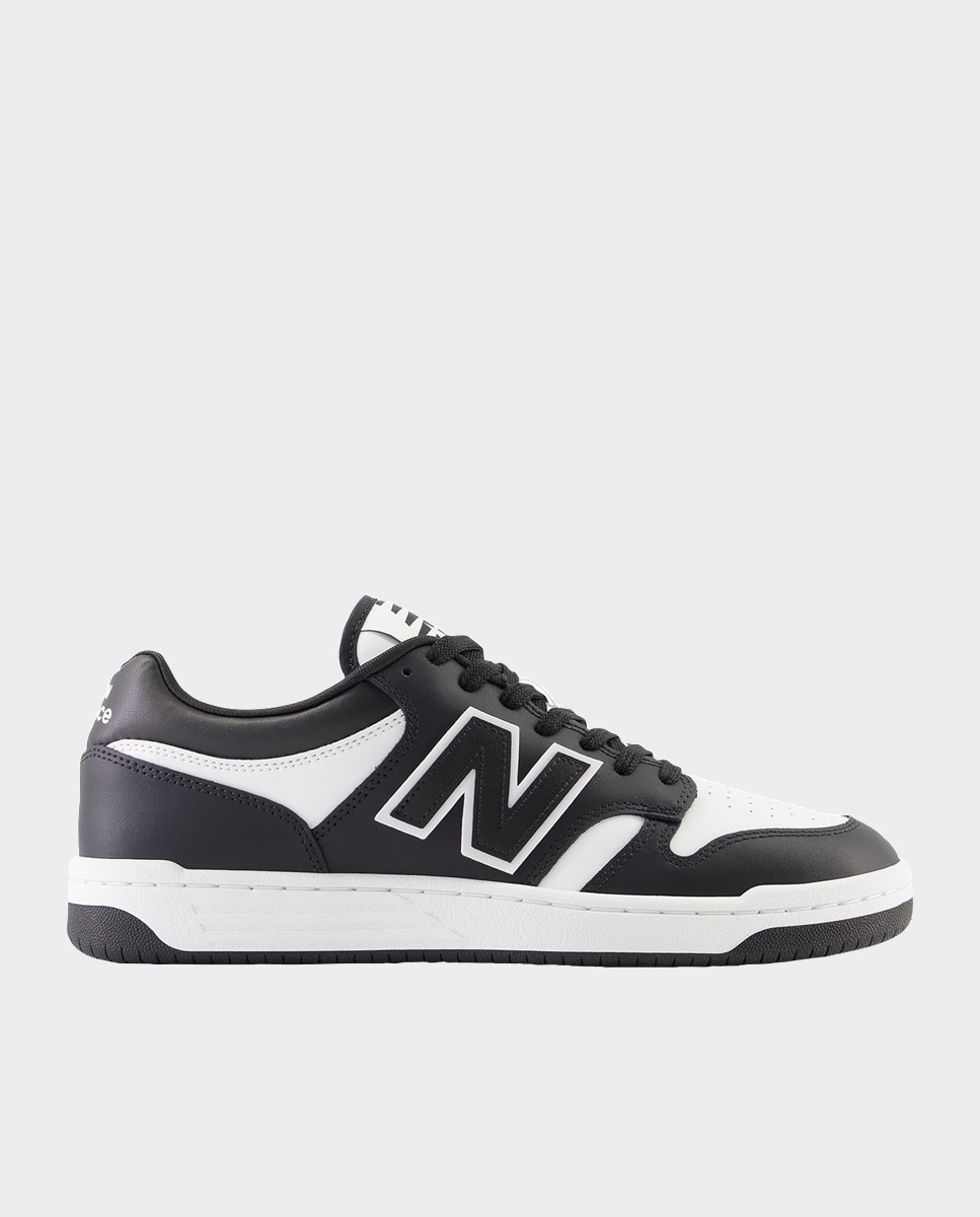 Sapatilhas Casual de Homem Retro Basket 480 Leather Preto / Branco-1