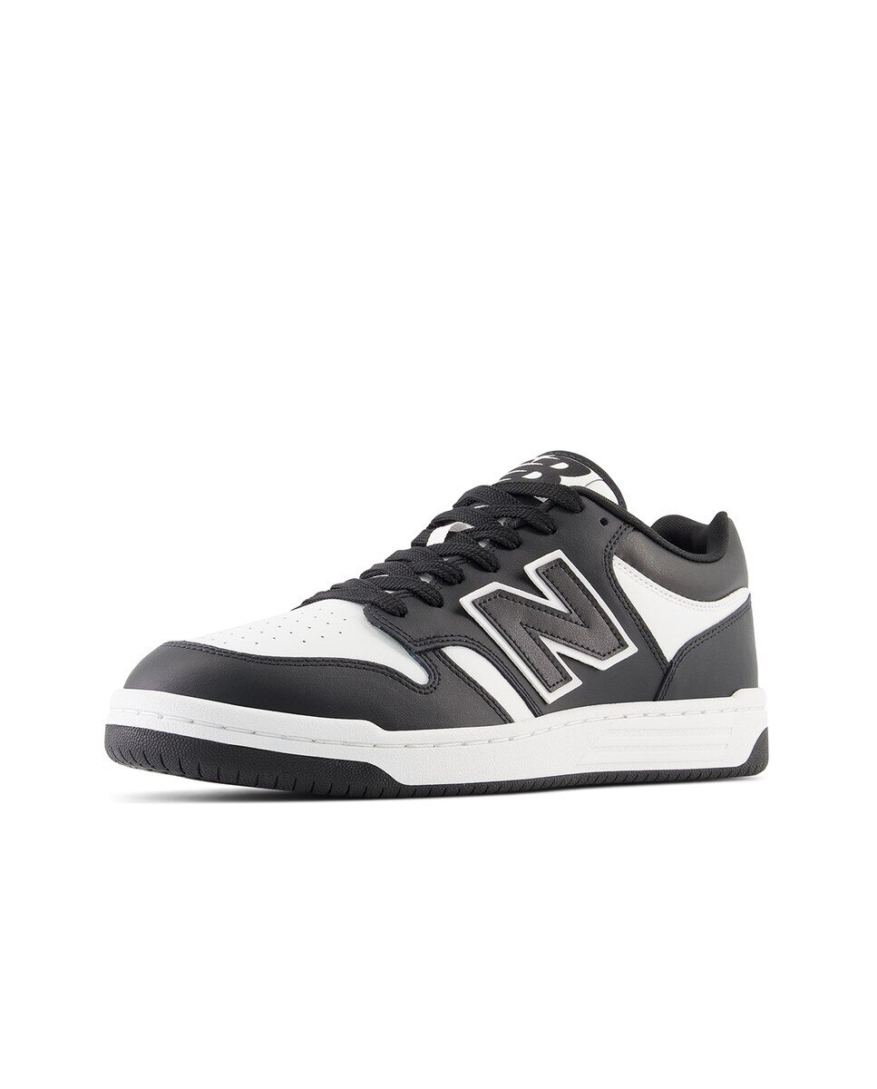 Sapatilhas Casual de Homem Retro Basket 480 Leather Preto / Branco-7