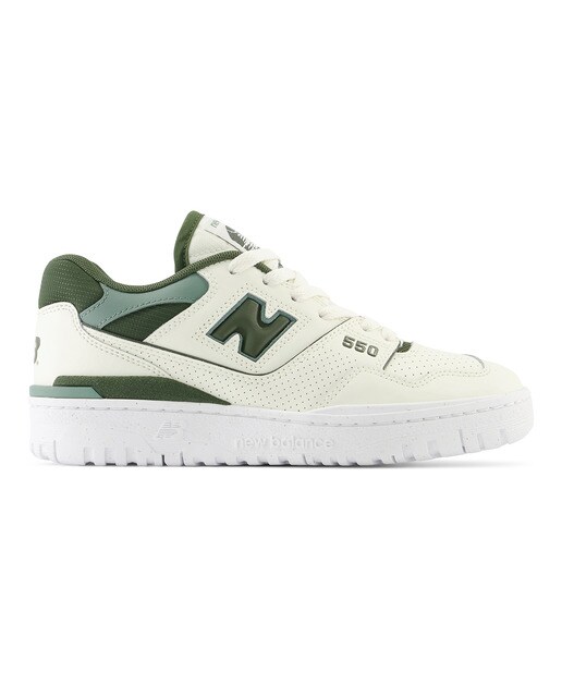 Sapatilhas Casual de Mulher Retro Basket 550 Branco / Verde-1