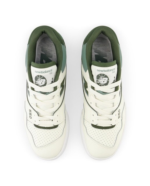 Sapatilhas Casual de Mulher Retro Basket 550 Branco / Verde-3
