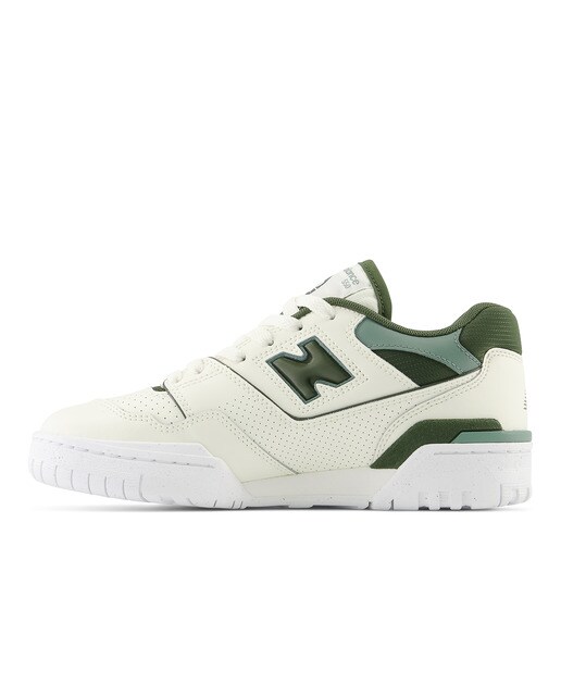 Sapatilhas Casual de Mulher Retro Basket 550 Branco / Verde-4