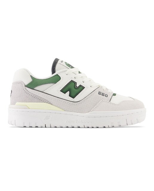 Sapatilhas Casual de Mulher Retro Basket 550 Branco / Verde-1