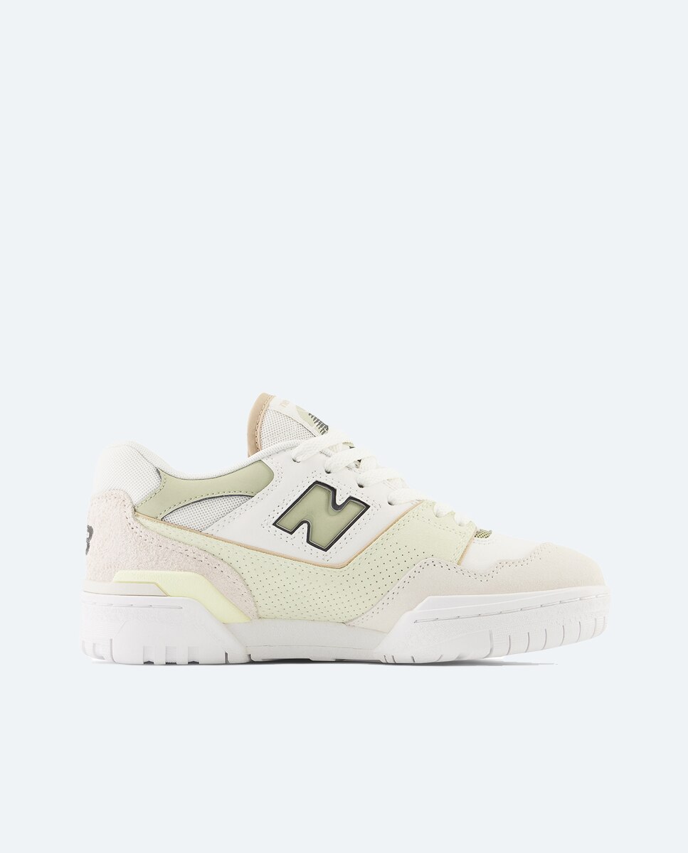 Sapatilhas Casual de Mulher Retro Basket 550 Branco / Verde-claro-1