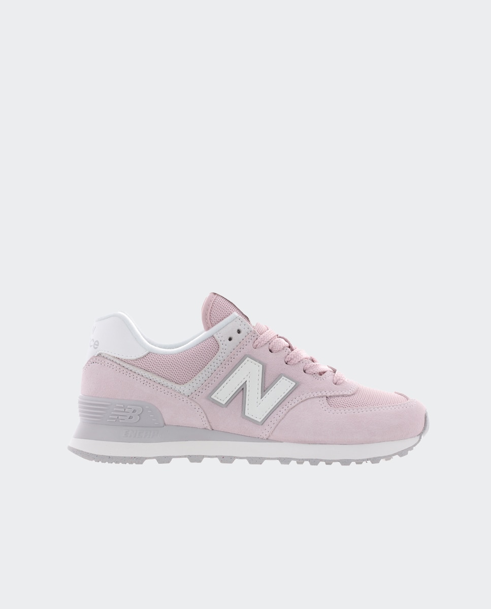Sapatilhas casual de mulher 574 v3 Evergreen Rosa-1