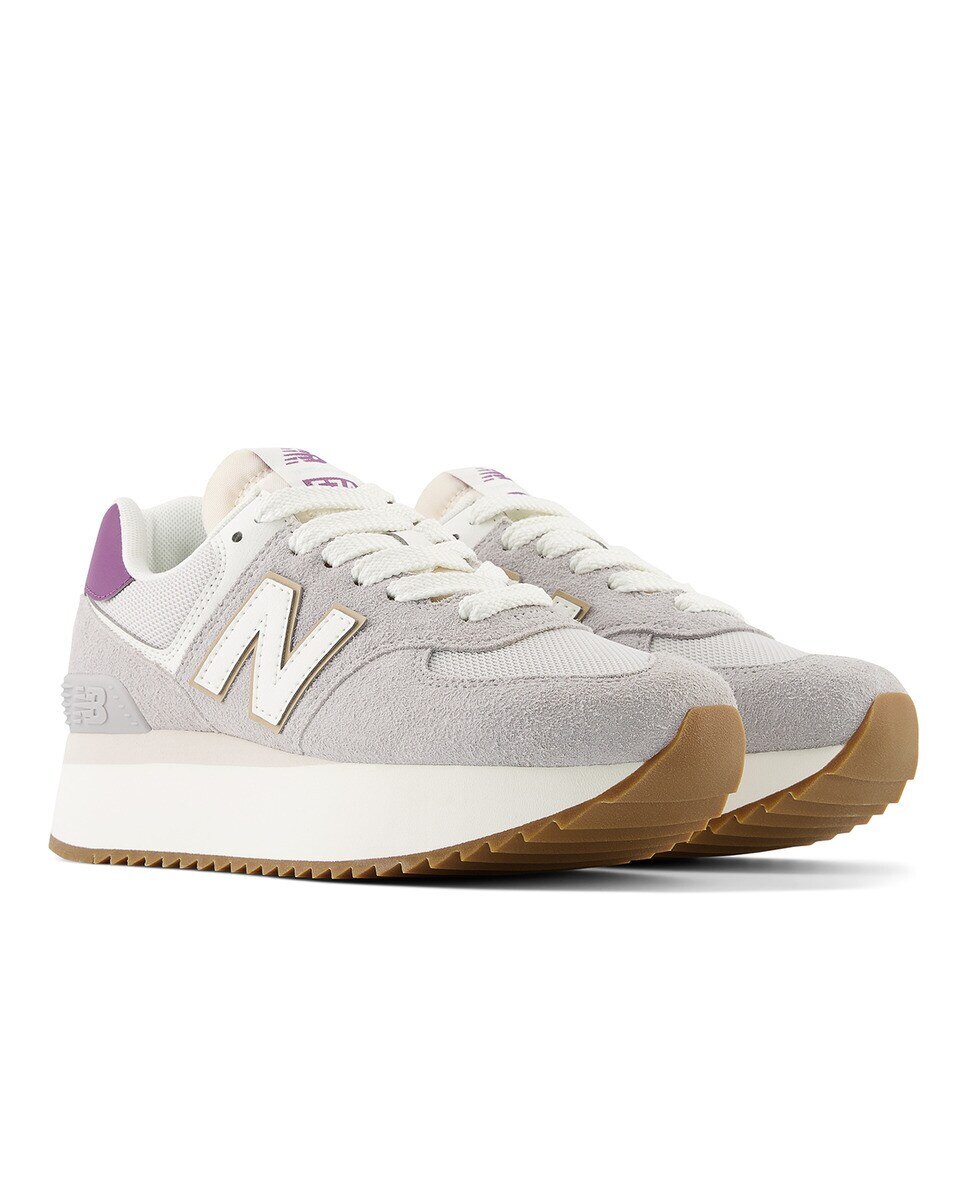Sapatilhas Casual de Mulher 574+ Cinzento-2