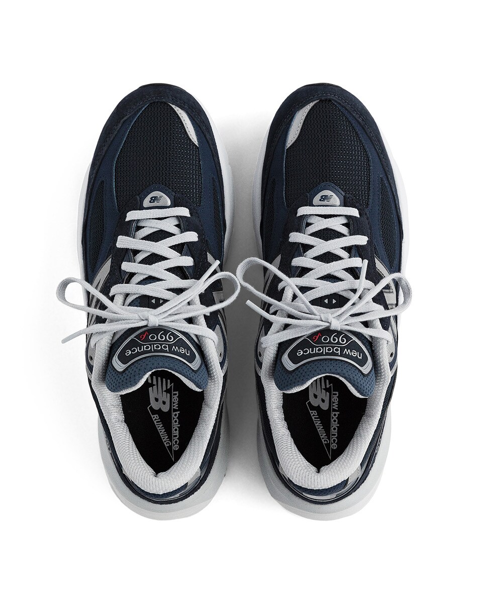 Sapatilhas Casual de mulher Made in USA 990 v6 Azul-marinho-3