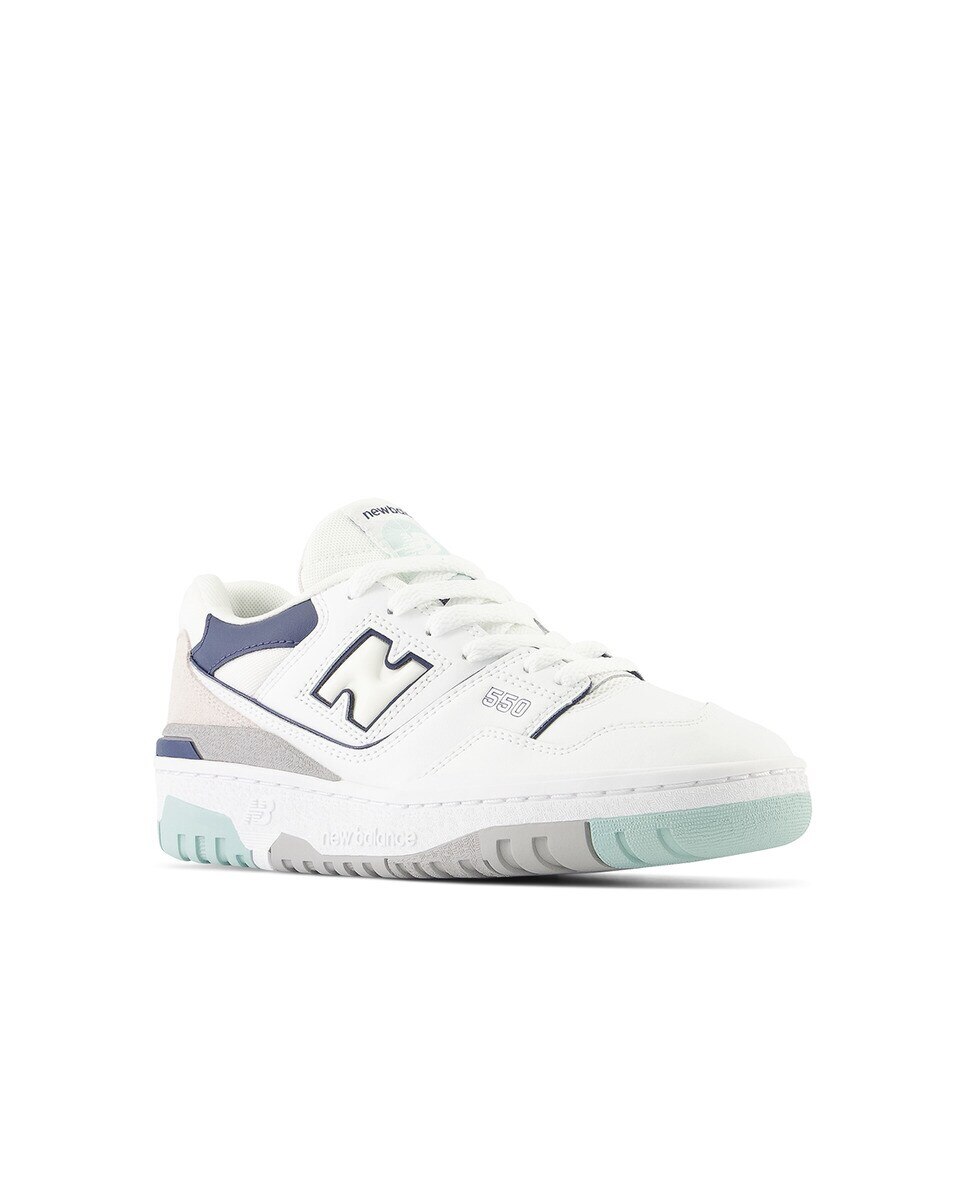 Sapatilhas Casual de Criança Retro Basket 550 Branco / Azul-2