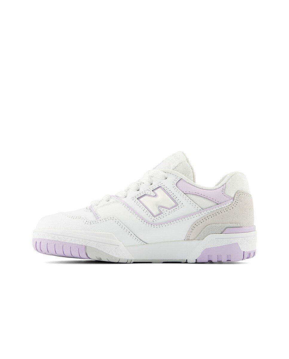 Sapatilhas Casual de Criança Retro Basket 550 Branco / Rosa-4