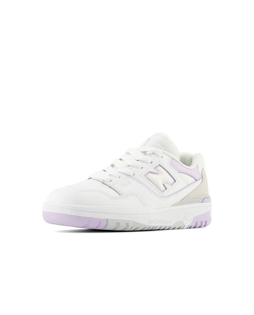 Sapatilhas Casual de Criança Retro Basket 550 Branco / Rosa-5