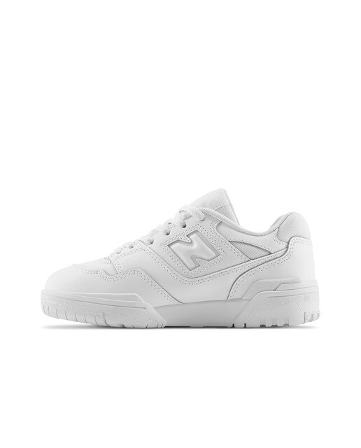 Sapatilhas Casual de Criança Retro Basket 550 Triple White Branco-4
