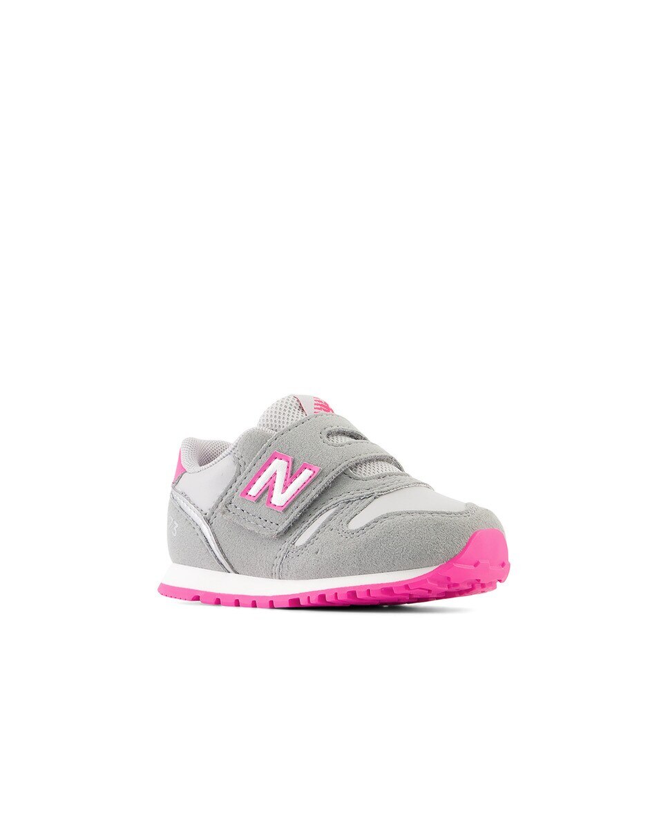 Sapatilhas Casual de Criança 373 Hook and Loop Cinzento / Rosa-2