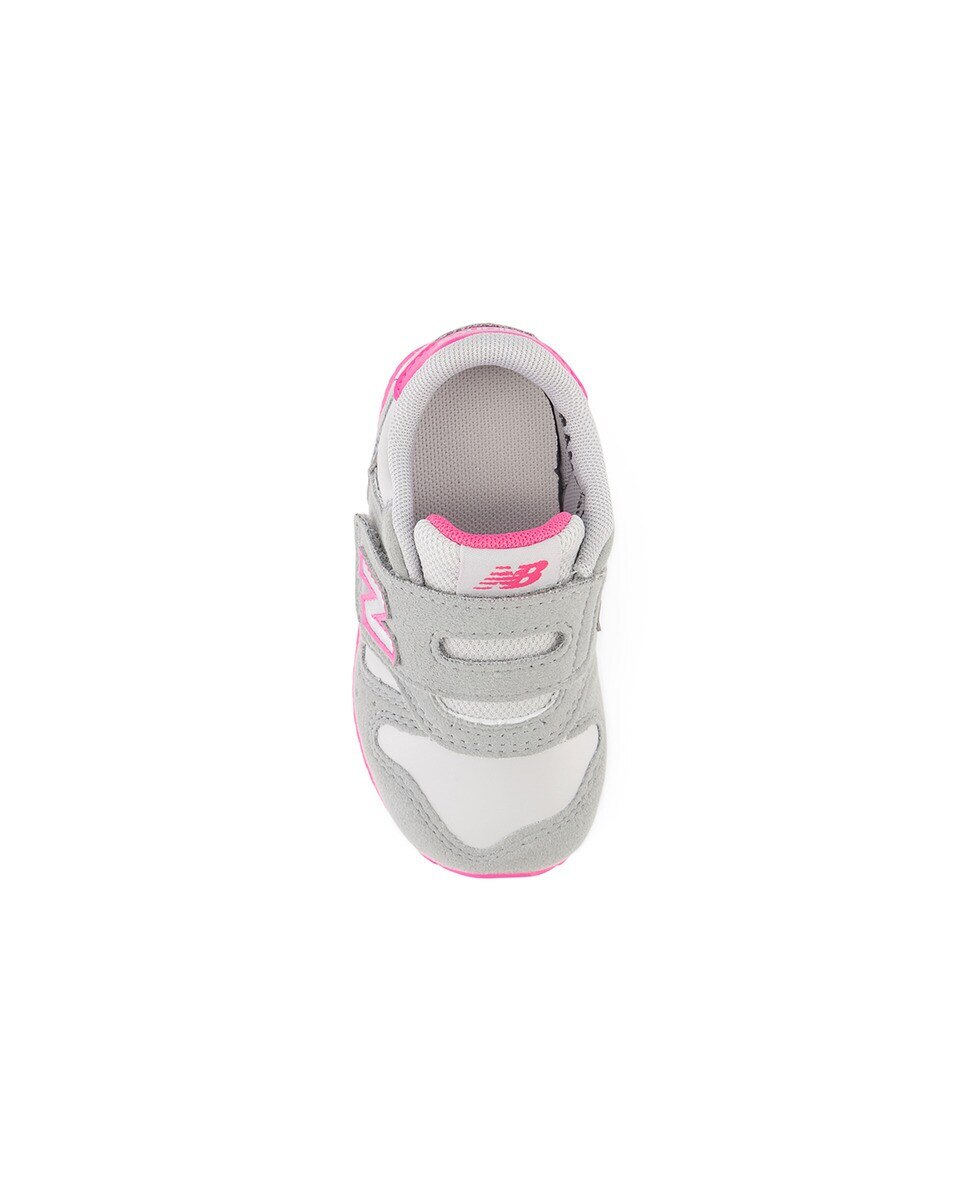 Sapatilhas Casual de Criança 373 Hook and Loop Cinzento / Rosa-3