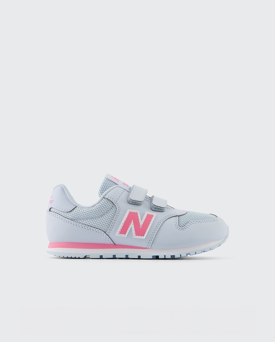 Sapatilhas casual de criança 500 New Balance Cinzento / Rosa-1