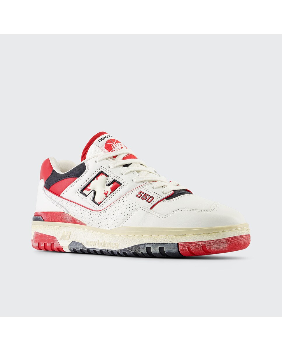 Sapatilhas casual 550 Branco / Vermelho-2