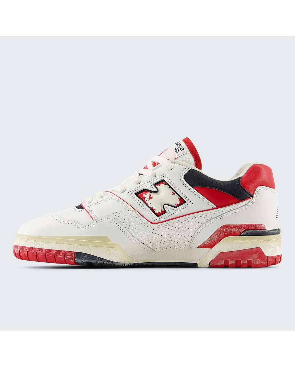 Sapatilhas casual 550 Branco / Vermelho-4