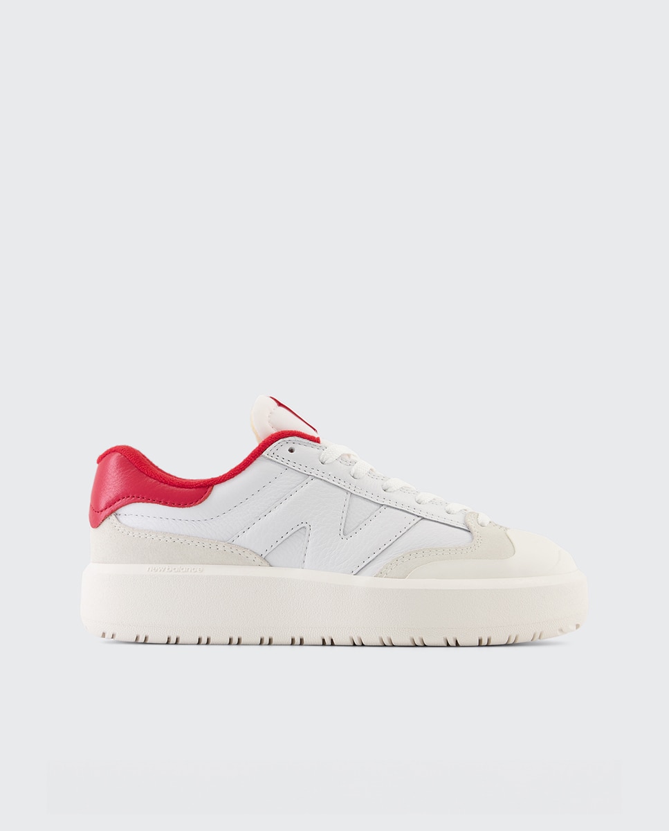 Sapatilhas Casual de Mulher 302 Branco / Vermelho-1