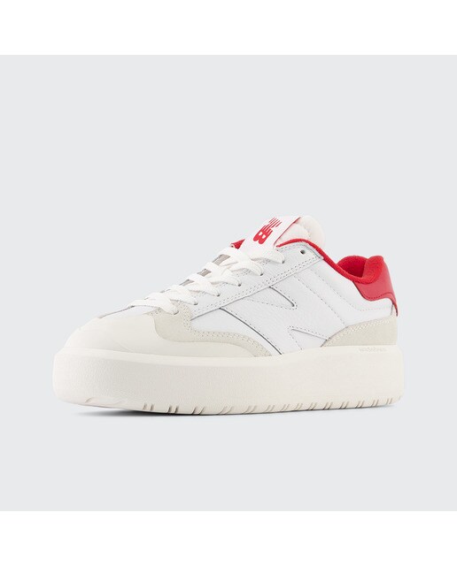 Sapatilhas Casual de Mulher 302 Branco / Vermelho-5