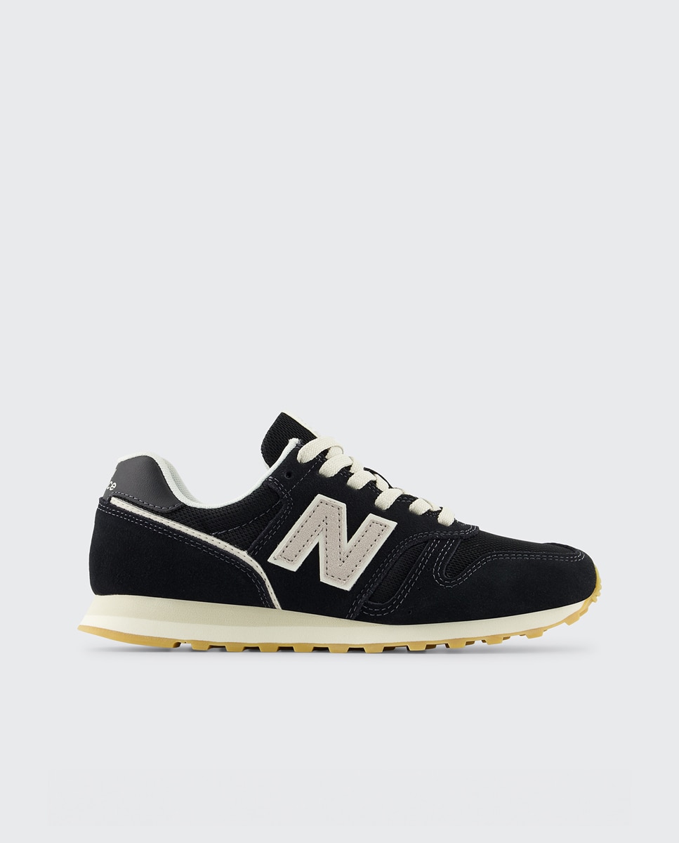 Sapatilhas casual de mulher 373 New Balance Preto / Areia-1