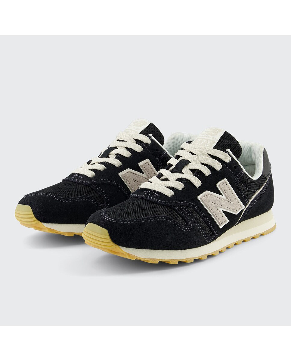 Sapatilhas casual de mulher 373 New Balance Preto / Areia-3