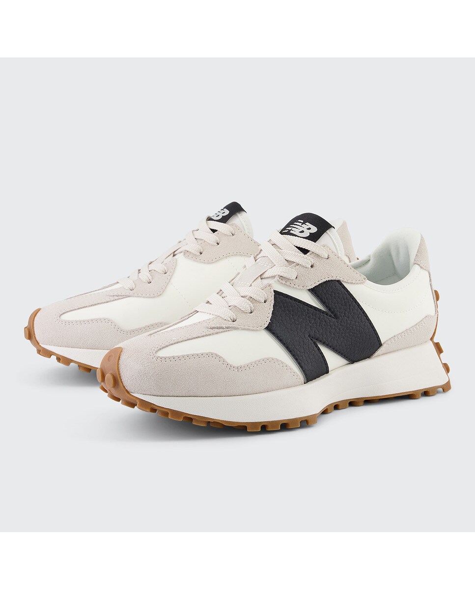 Zapatillas casual de mujer 327 New Balance - Blanco / Negro Blanco / Negro-3