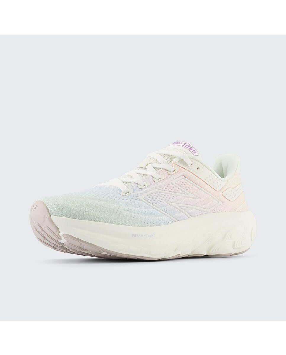 Sapatilhas de running de mulher 1080 New Balance Branco-5