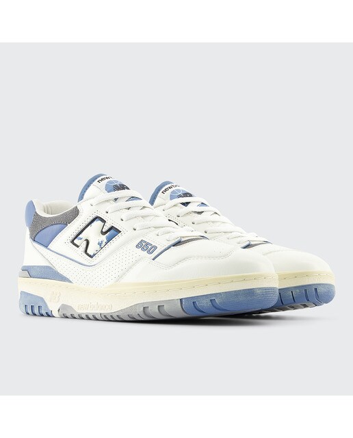 Sapatilhas Casual de Homem BB550 Branco / Azul-2