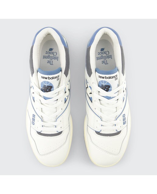 Sapatilhas Casual de Homem BB550 Branco / Azul-3
