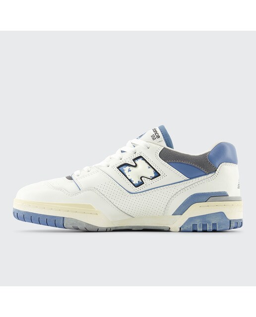Sapatilhas Casual de Homem BB550 Branco / Azul-4