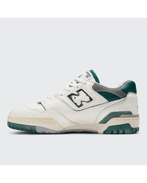 Sapatilhas Casual de Homem BB550 Branco/Verde-escuro-4