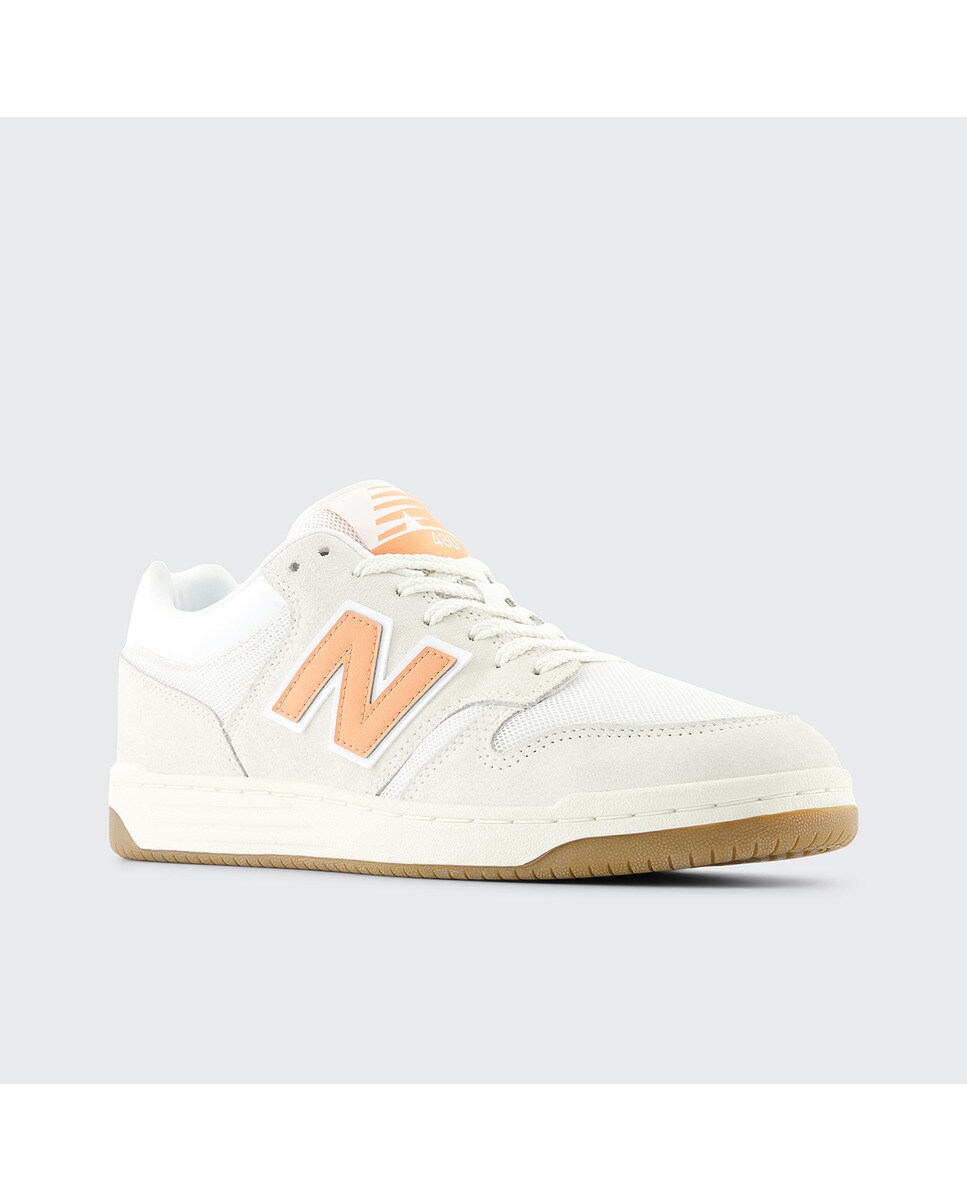 Sapatilhas Casual de Mulher 480 Branco / Coral-2