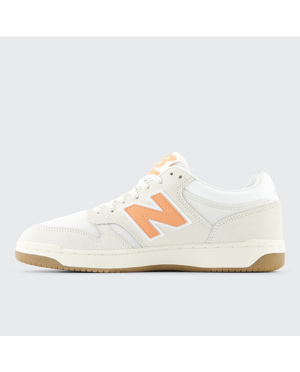 Sapatilhas Casual de Mulher 480 Branco / Coral-4