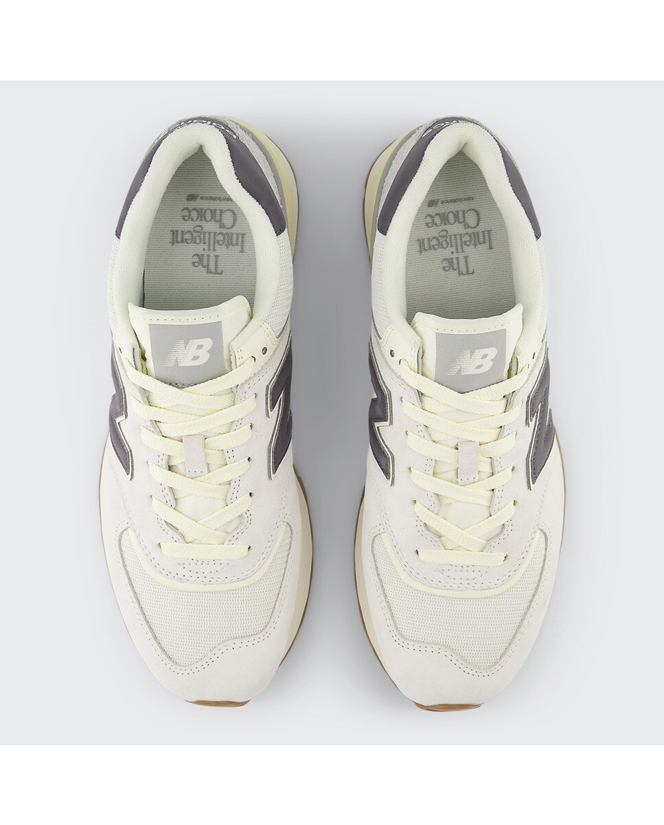 Sapatilhas casual de mulher 574 New Balance Cinzento / Azul marinho-3