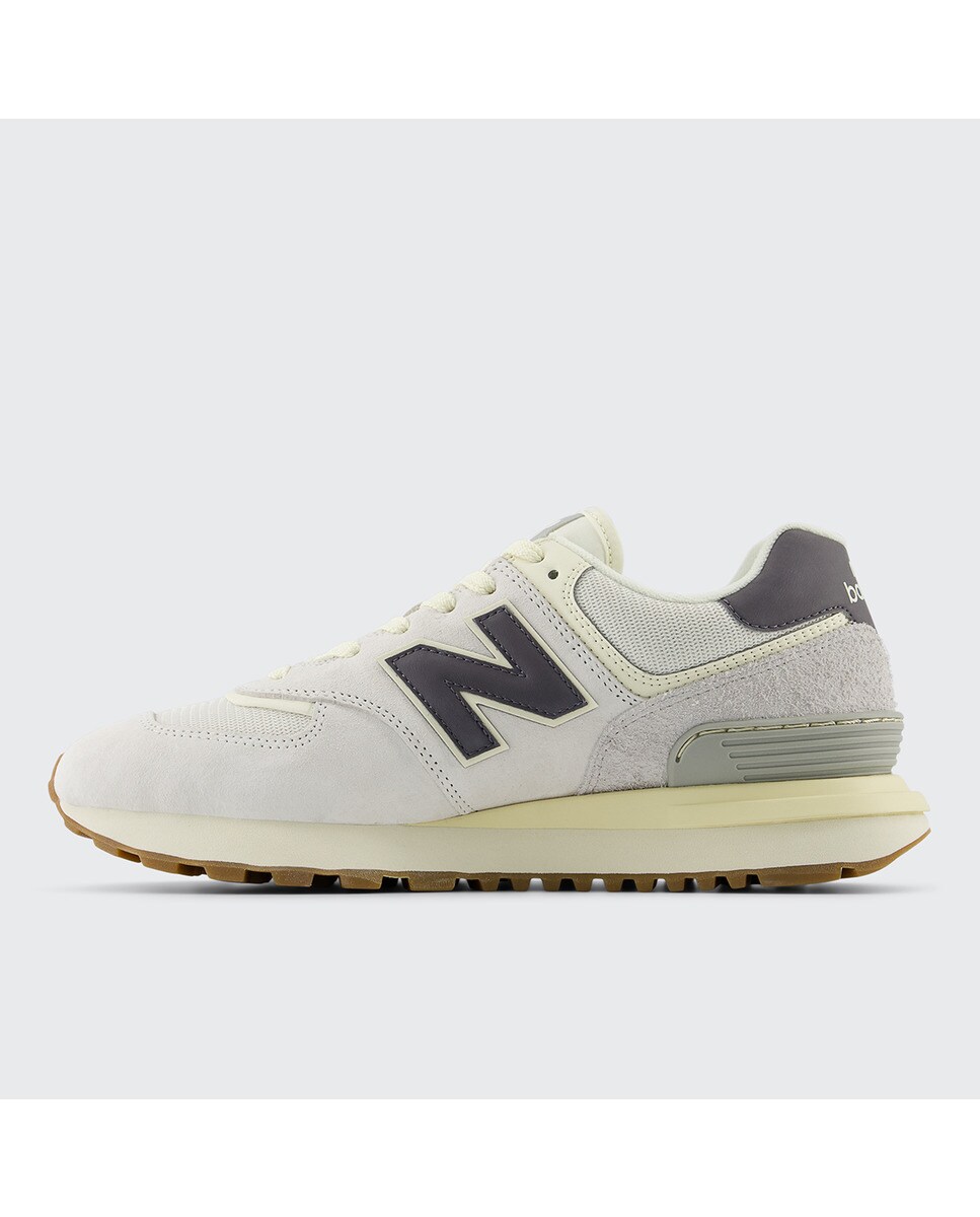 Sapatilhas casual de mulher 574 New Balance Cinzento / Azul marinho-4