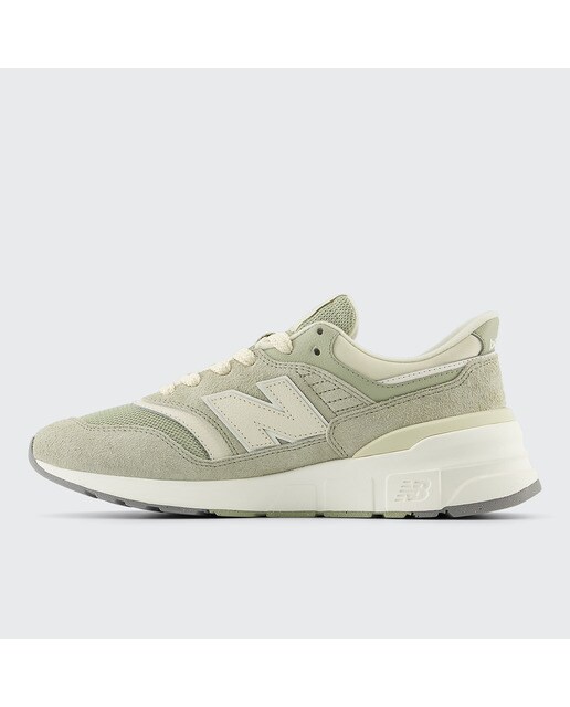 Sapatilhas casual de mulher 997 New Balance Verde / Bege-4