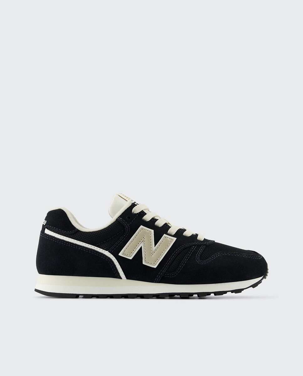 Sapatilhas casual de mulher 373 New Balance Preto / Bege-1