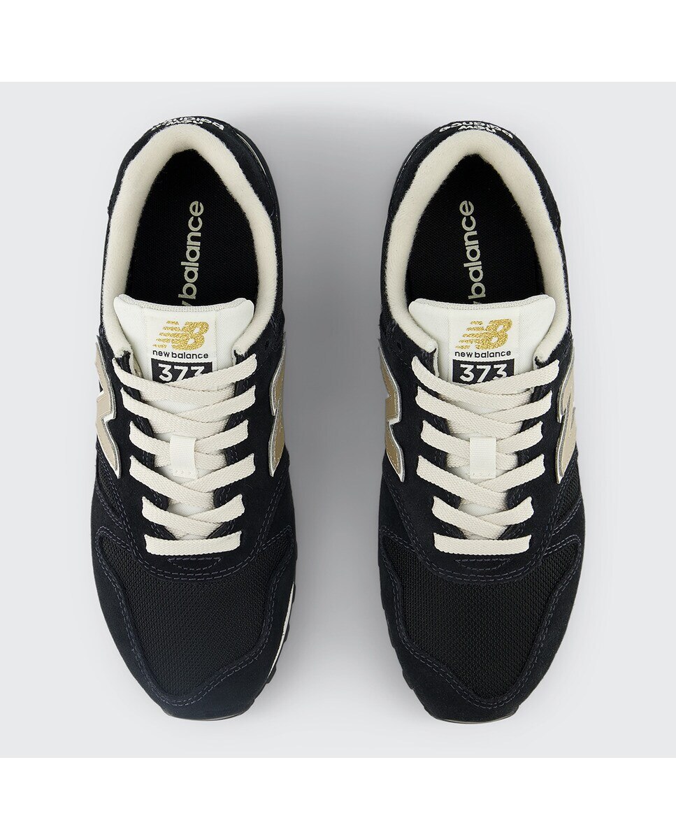 Sapatilhas casual de mulher 373 New Balance Preto / Bege-3