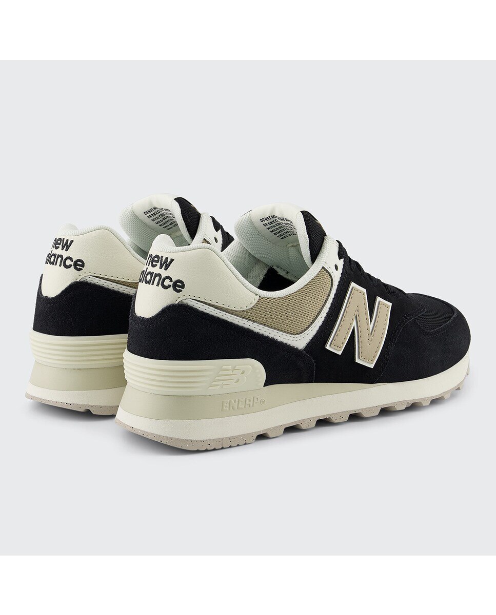 Sapatilhas casual de mulher 574 New Balance Preto / Bege-7