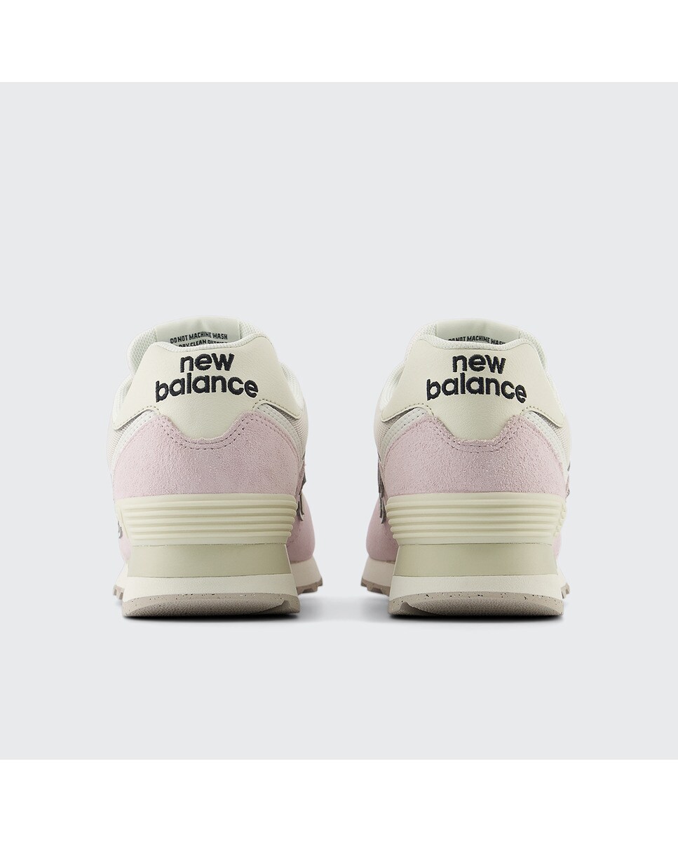 Sapatilhas casual de mulher 574 New Balance Rosa / Bege-4