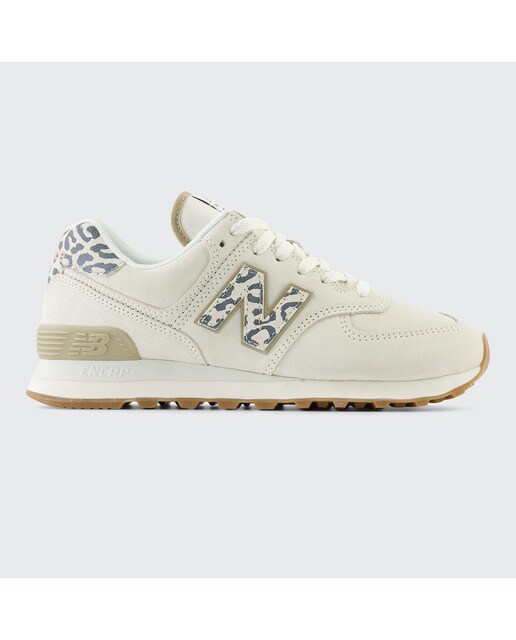 Sapatilhas casual de mulher 574 New Balance Branco / Estampado-1