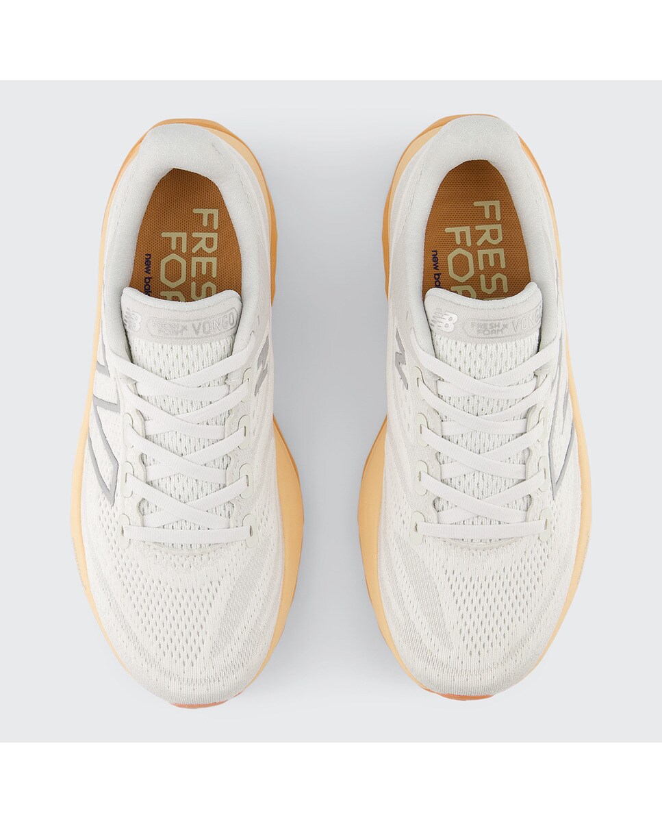 Sapatilhas de Running de Mulher Vongo Branco / Laranja-3