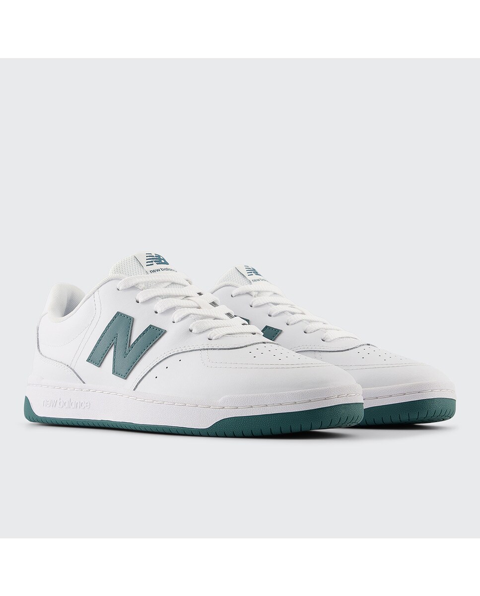 Sapatilhas Casual Unissexo BB80 Branco / Verde-2