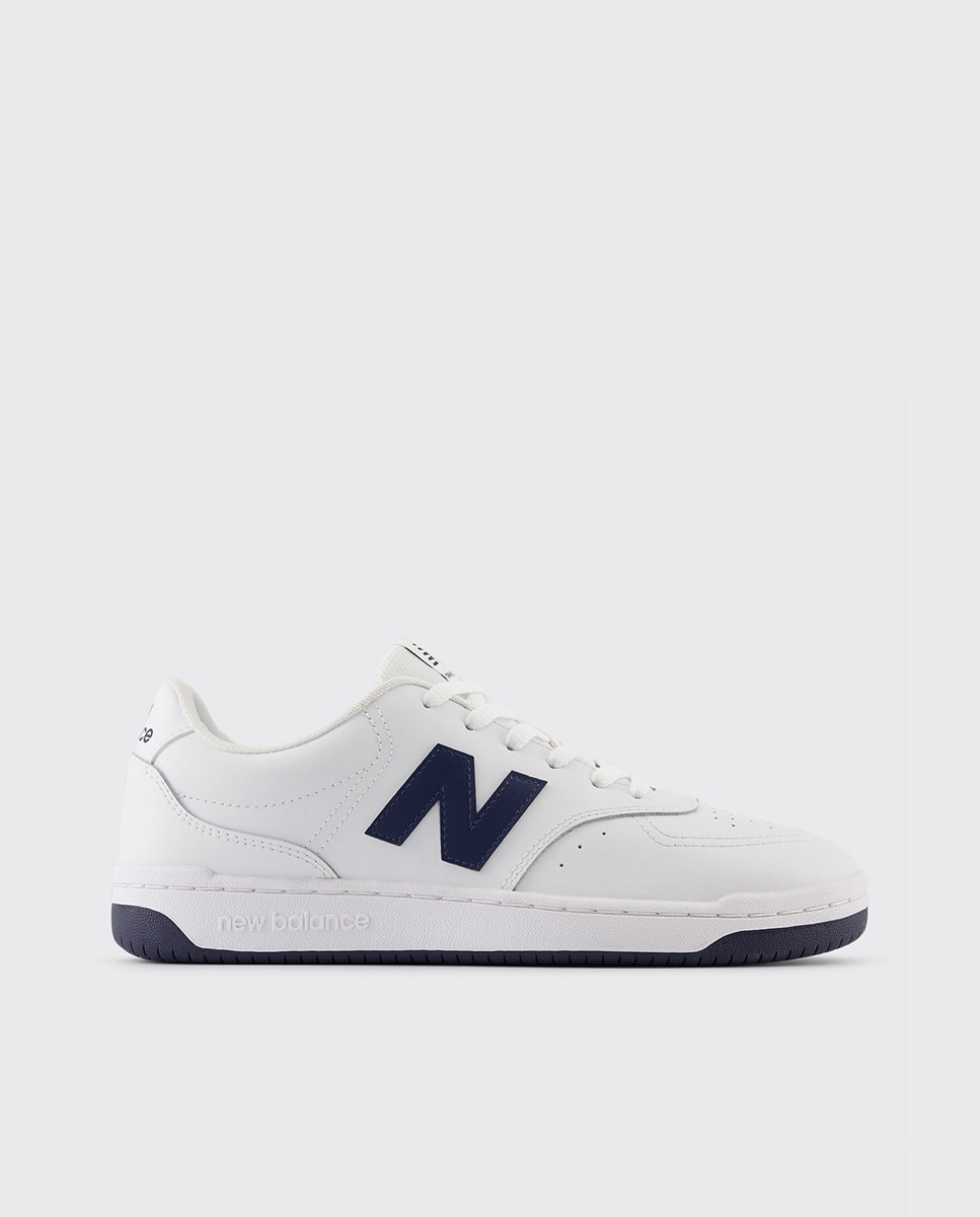 Sapatilhas Casual Unissexo BB80 Branco / Azul-marinho-1