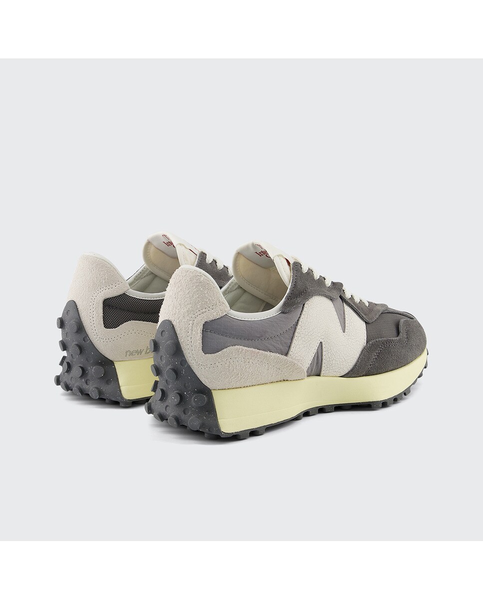 Sapatilhas Casual Unissexo 327 Cinzento Escuro / Branco-5