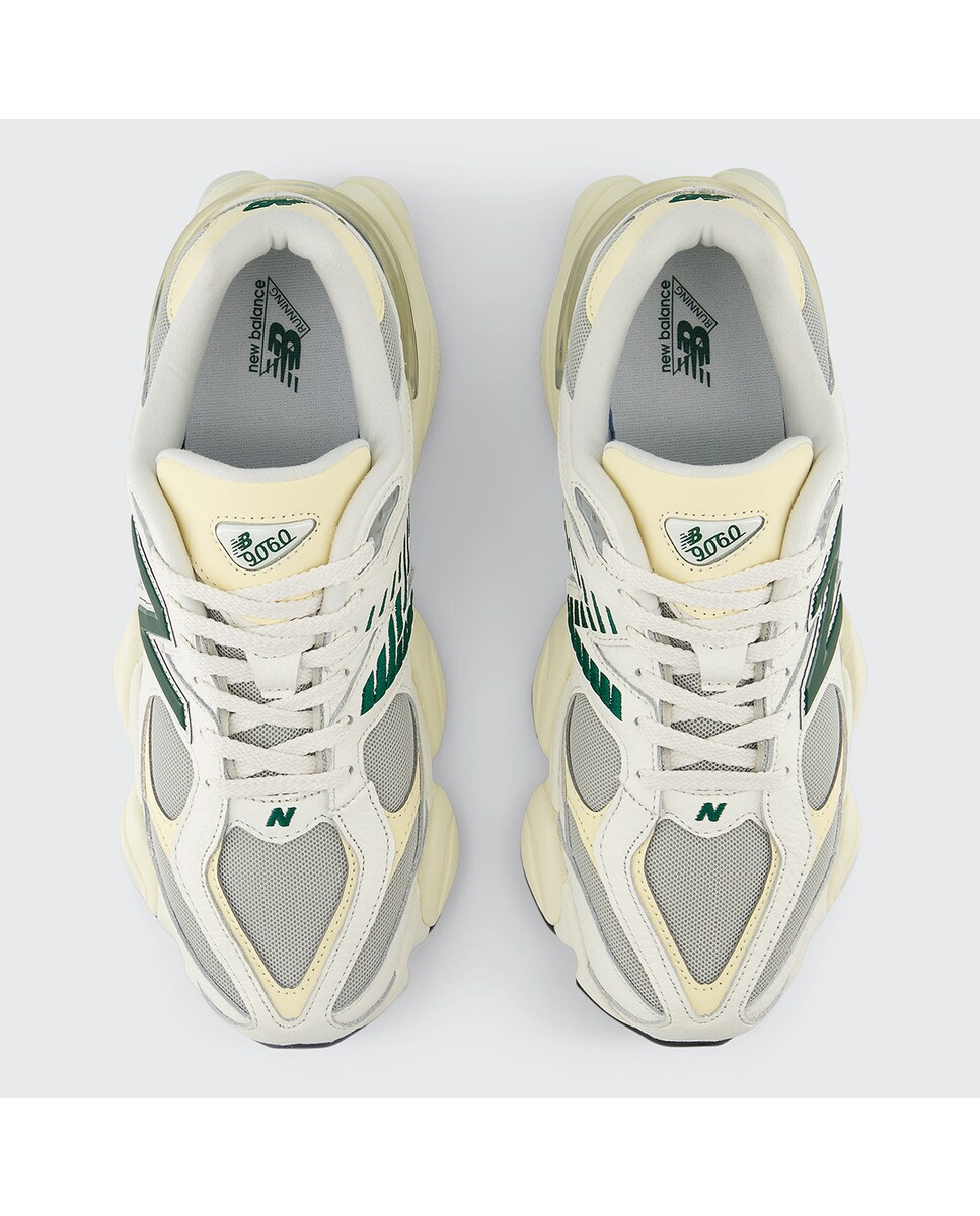 Sapatilhas Casual Unissexo 9060 Branco / Verde-3