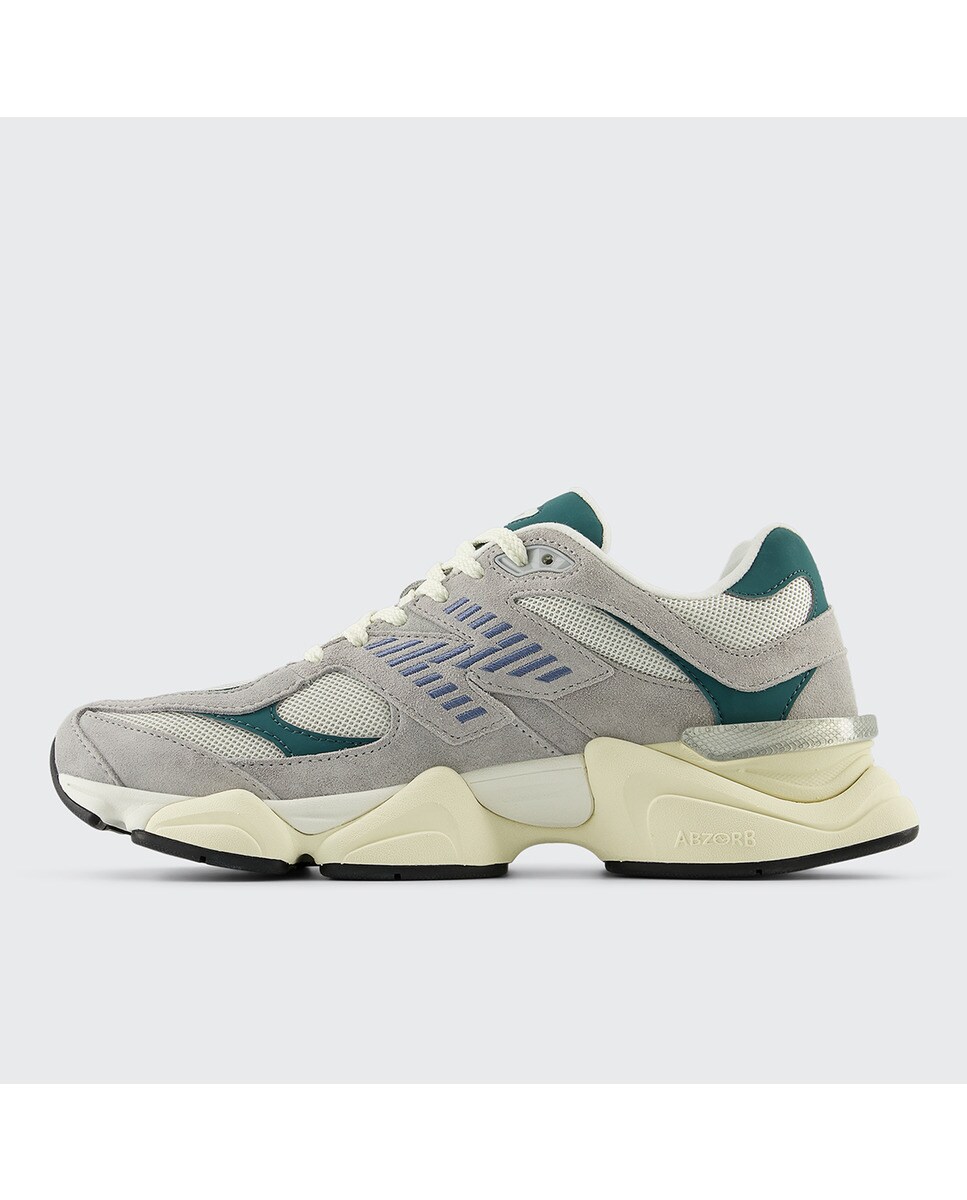 Sapatilhas Casual Unissexo 9060 Cinzento/Verde-4