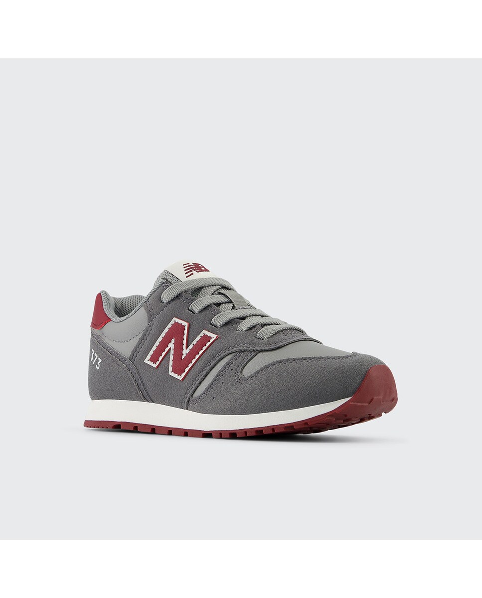 Sapatilhas casual de menino 373 New Balance Cinza / Grená-2