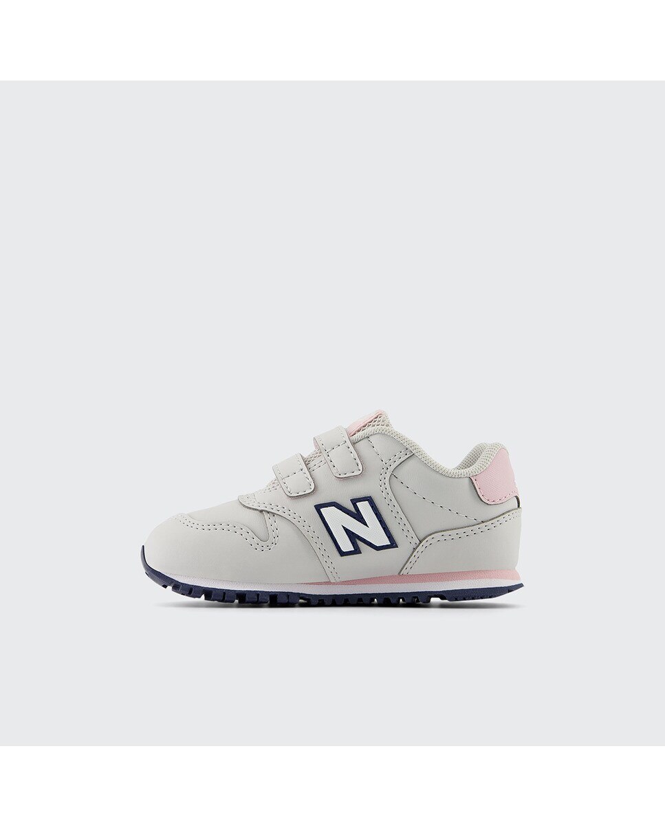 Sapatilhas casual de criança 500 New Balance Cinzento Claro / Rosa-4