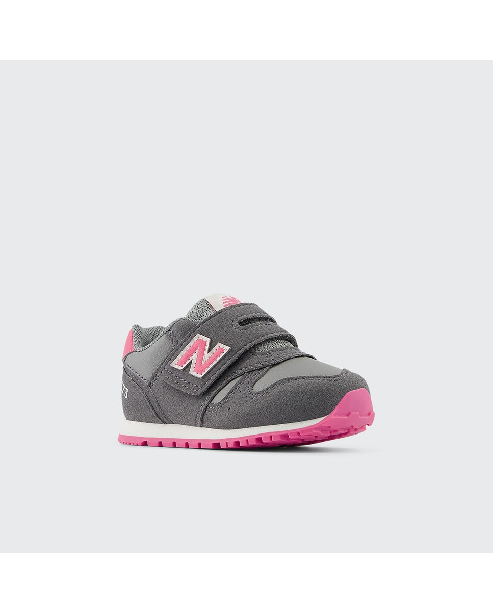 Sapatilhas casual de menino 373 New Balance Cinzento / Rosa-2
