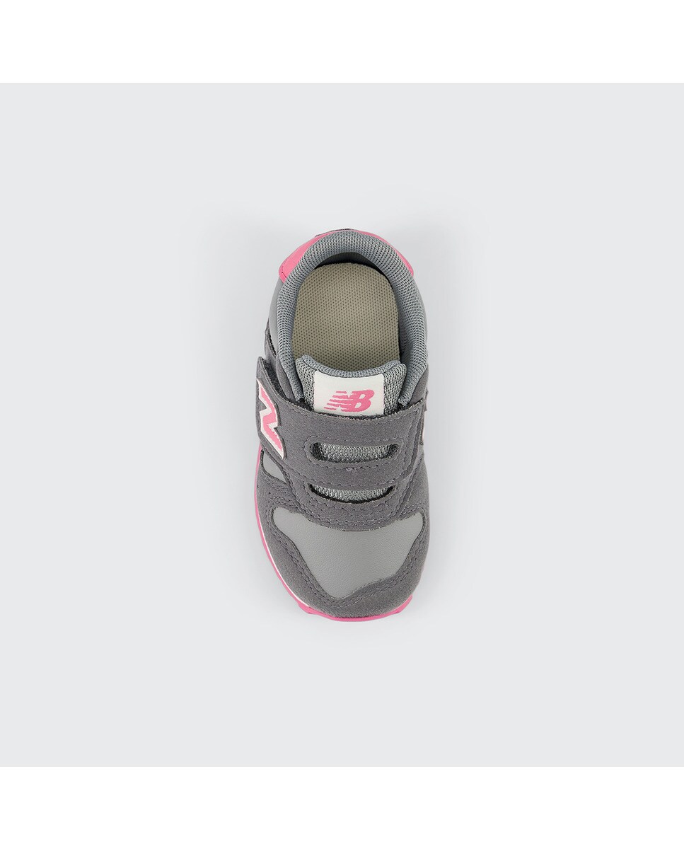 Sapatilhas casual de menino 373 New Balance Cinzento / Rosa-3