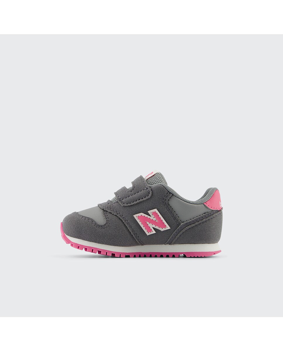 Sapatilhas casual de menino 373 New Balance Cinzento / Rosa-4
